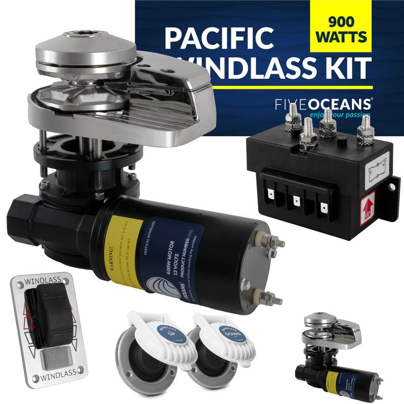 Pacific 900 Windlass Kit – 900W, Circuit Breaker, Solenoid