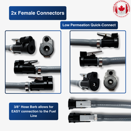 3/8" Mercury & Yamaha Reinforced Fuel Line with Primer Bulb Assembly | Canadian Marine & Outdoor Equipment