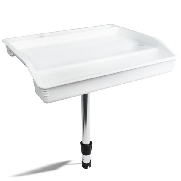Oceansouth Fillet, Bait Table, Boat Bait Filet Table Rod Holder Mount Features Integrated Sink