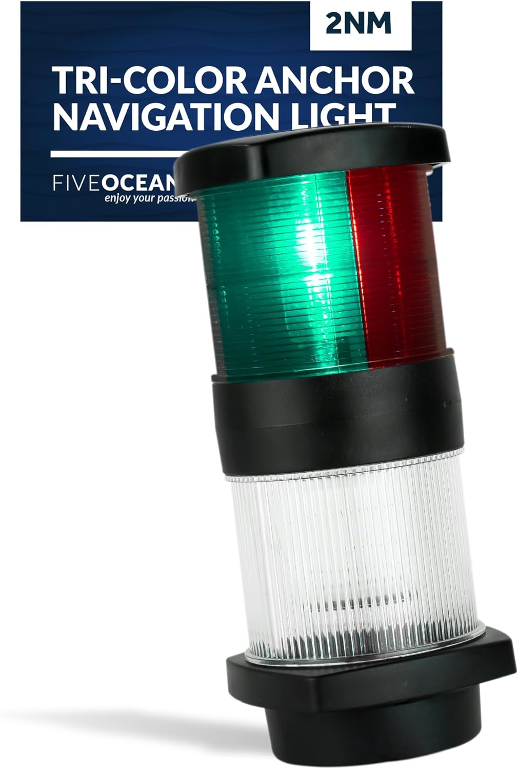 Tri-Color Anchor Navigation Light, USCG 2 NM - Five Oceans