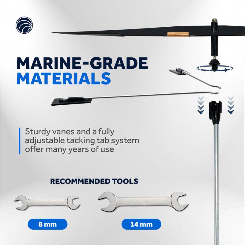 Wind Indicator with Sensitive Ball Bearing, 14-1/2 inches