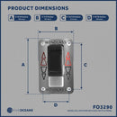 12V Windlass Rocker Switch Panel, SPDT 3-Terminal – Five Oceans | Canadian Marine & Outdoor Equipment