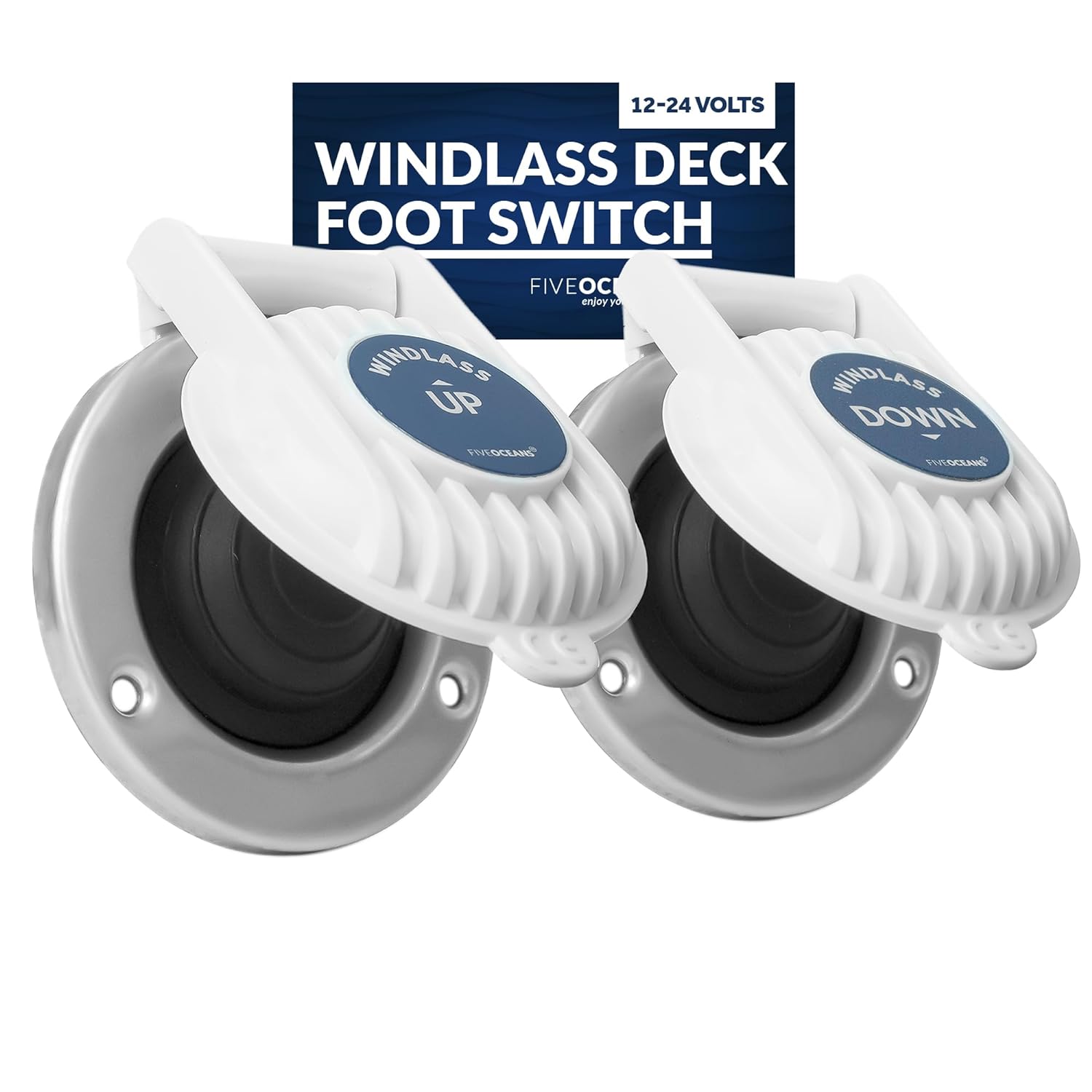 Windlass Deck Foot Switch, Up/Down Single Direction Switches - Five Oceans-1
