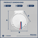 Covered Windlass Deck Foot Switches, Up/Down, 12V-24V | Five Oceans | Canadian Marine & Outdoor Equipment