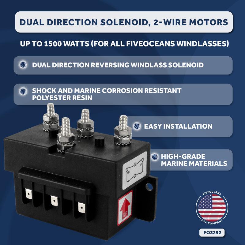 Dual Direction Windlass Solenoid 2-Wire Motors, 12V-2