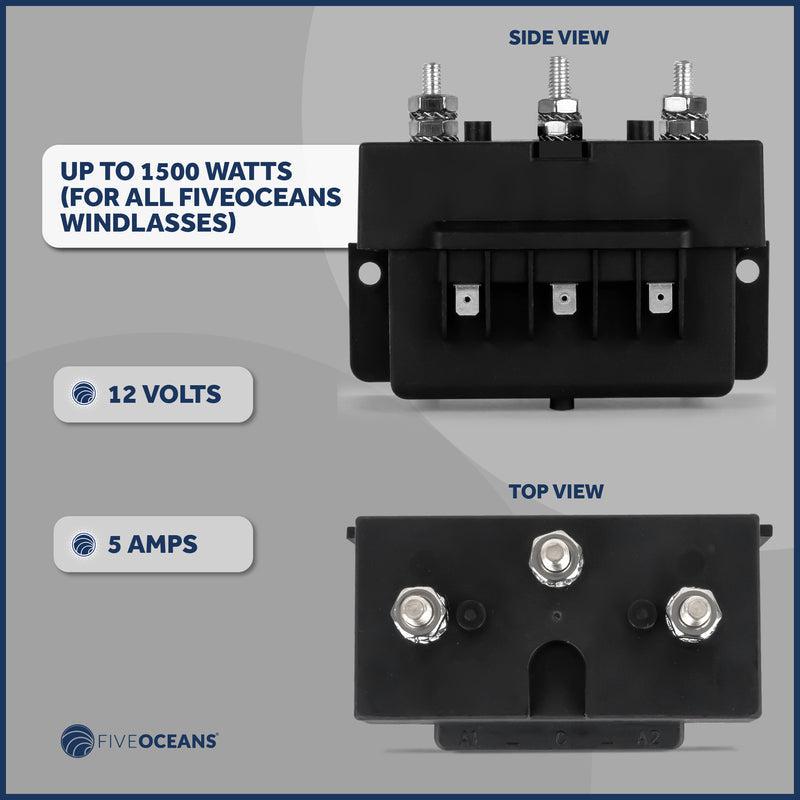 Dual Direction Windlass Solenoid 3-Wire Motors, 12V