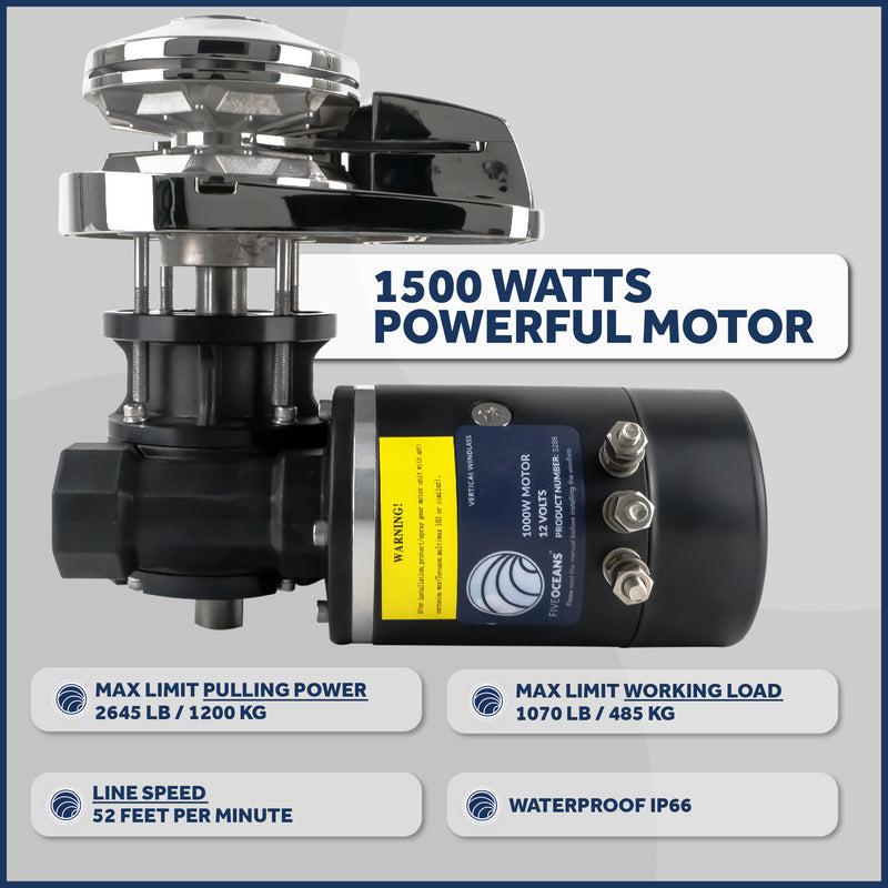 Pacific 1500 Windlass Kit– 1500W, Circuit Breaker, Solenoid & Switches | Canadian Marine & Outdoor Equipment