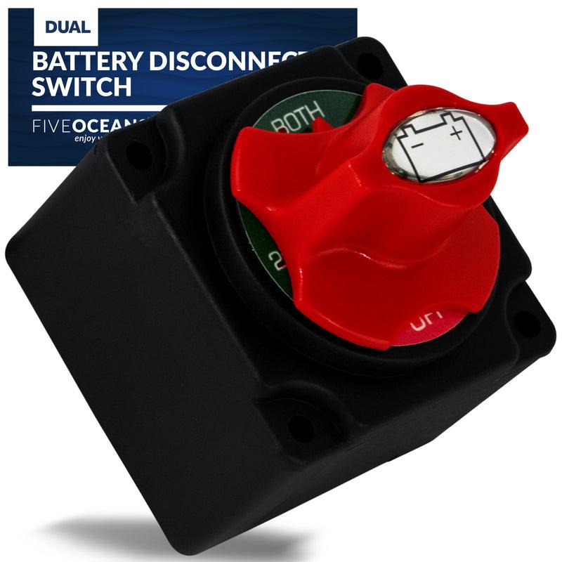 Dual Battery Selector Switch w/ Knob, 250 Amp