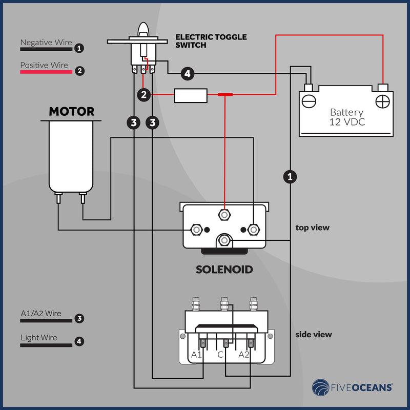 12V Anchor Windlass Up/Down Toggle Switch Panel | Five Oceans | Canadian Marine & Outdoor Equipment
