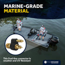 1/4" Male Fuel Line Connector 2-Prong for Mercury & Yamaha (1998+) | Canadian Marine & Outdoor Equipment
