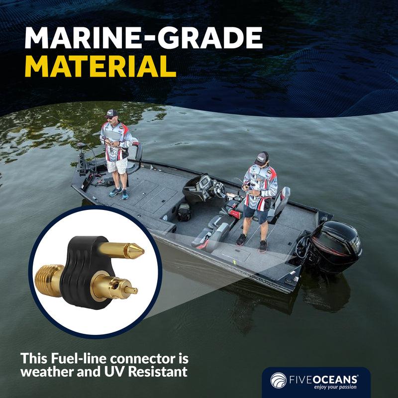 1/4" Male Fuel Line Connector 2-Prong for Mercury & Yamaha (1998+) | Canadian Marine & Outdoor Equipment