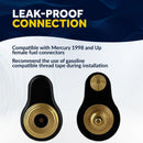 1/4" Male Fuel Line Connector 2-Prong for Mercury & Yamaha (1998+) | Canadian Marine & Outdoor Equipment