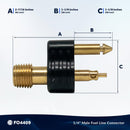 1/4" Male Fuel Line Connector 2-Prong for Mercury & Yamaha (1998+) | Canadian Marine & Outdoor Equipment
