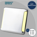 LED Square Courtesy Light, Warm White (4-Pack) - Five Oceans | Canadian Marine & Outdoor Equipment