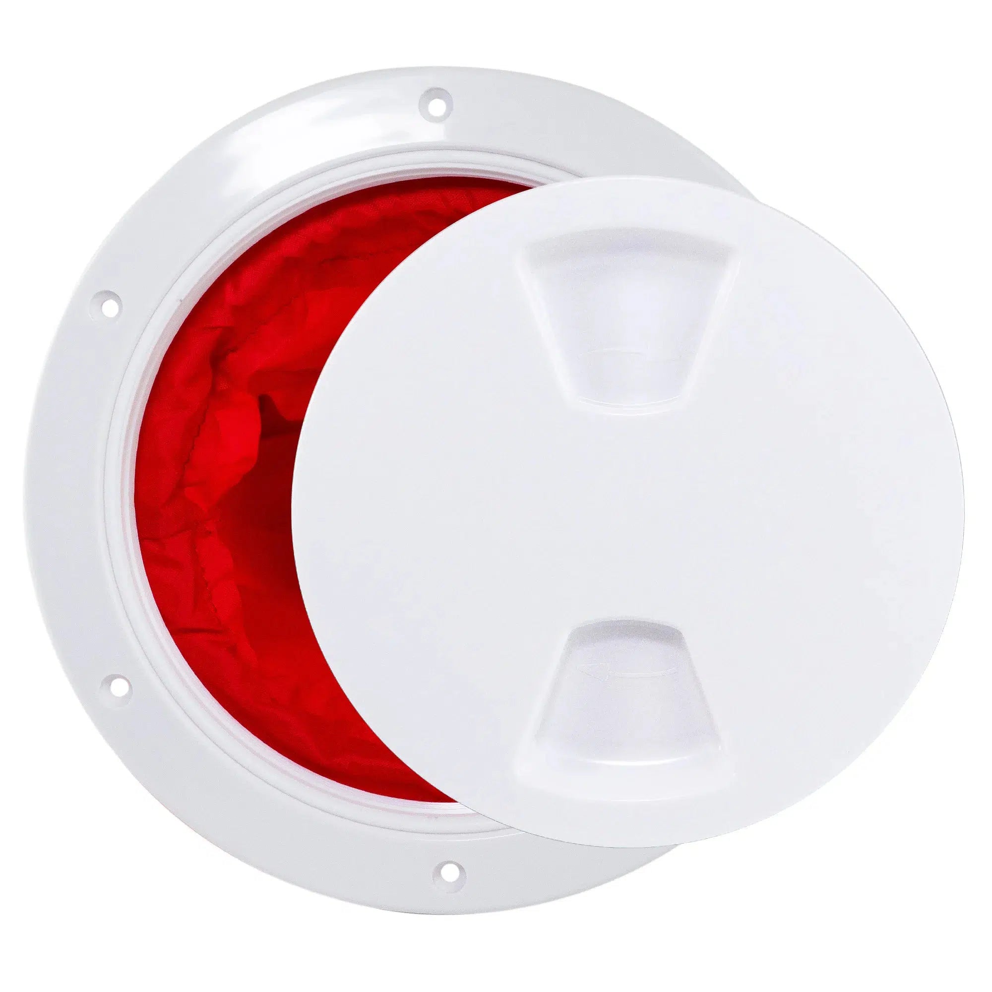 6" Deck Plate with Storage Bag, Round White - Five Oceans-Canadian Marine &amp; Outdoor Equipment