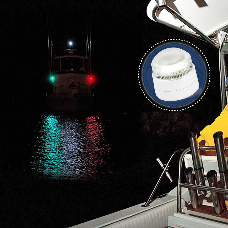 LED Anchor Navigation Lights, Fixed Mount, 2NM - Five Oceans-Canadian Marine &amp; Outdoor Equipment