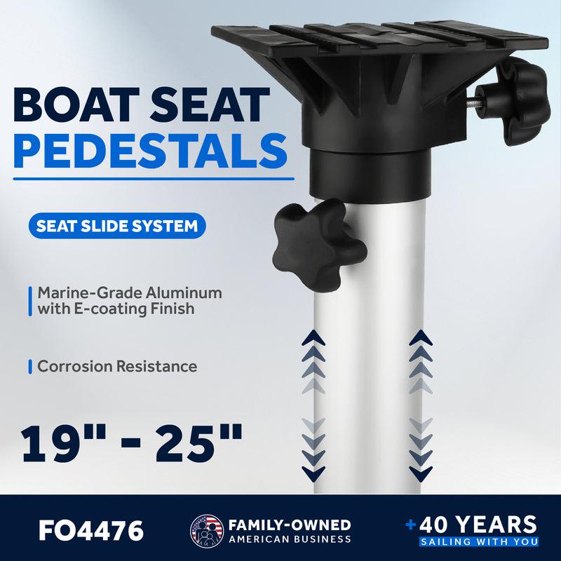 Boat Seat Pedestals, Adjustable from 19" to 25" - Five Oceans - 0