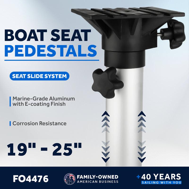 Boat Seat Pedestals, Adjustable from 19" to 25" - Five Oceans