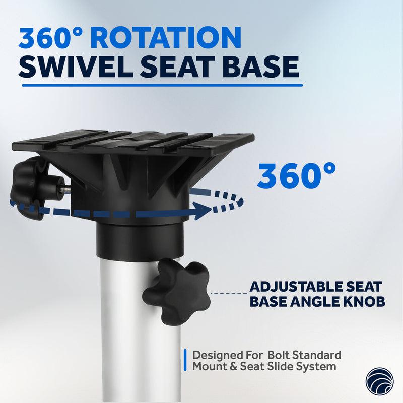 Boat Seat Pedestals, Adjustable from 19" to 25" - Five Oceans