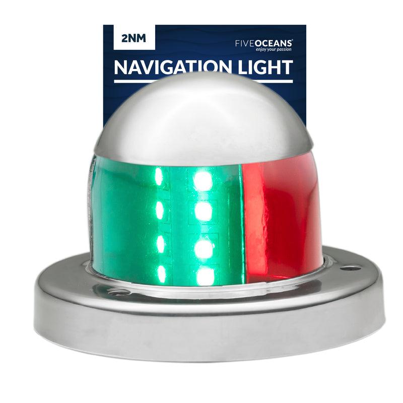 Navigation Lights, LED Red and Green, 2NM - Five Oceans