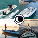 6" Round Boat Deck Plate – Watertight, Black ABS Plastic | Five Oceans | Canadian Marine & Outdoor Equipment