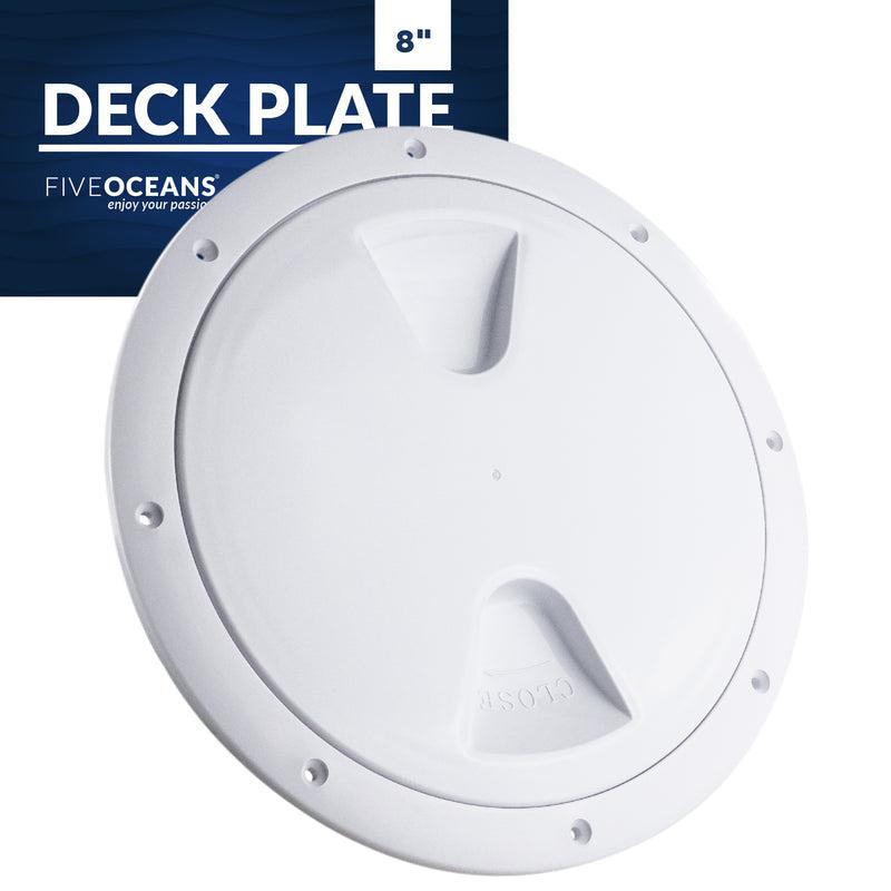 Plastic 8" Deck Inspection Access Plate  for Boats & RVs- Five Oceans (BC 571)