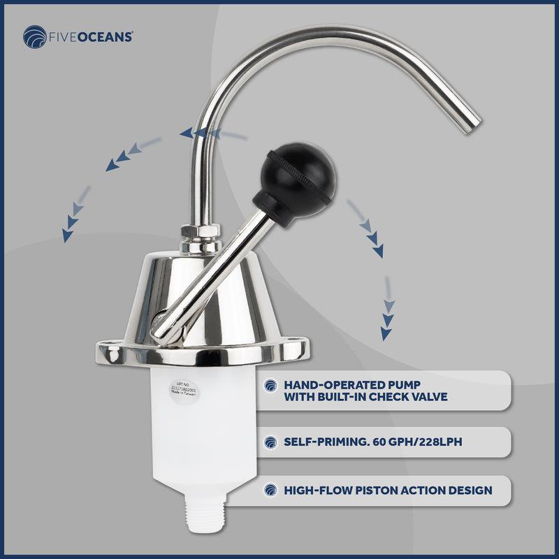 TMC Self Priming Water Galley Rocket Hand Pump Faucet-3