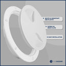 5” Round Inspection Hatch, White - Five Oceans | Canadian Marine & Outdoor Equipment