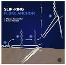 Danforth Anchor Series - 8lb Hot Dipped Steel with Slip-Ring Shank | Canadian Marine & Outdoor Equipment