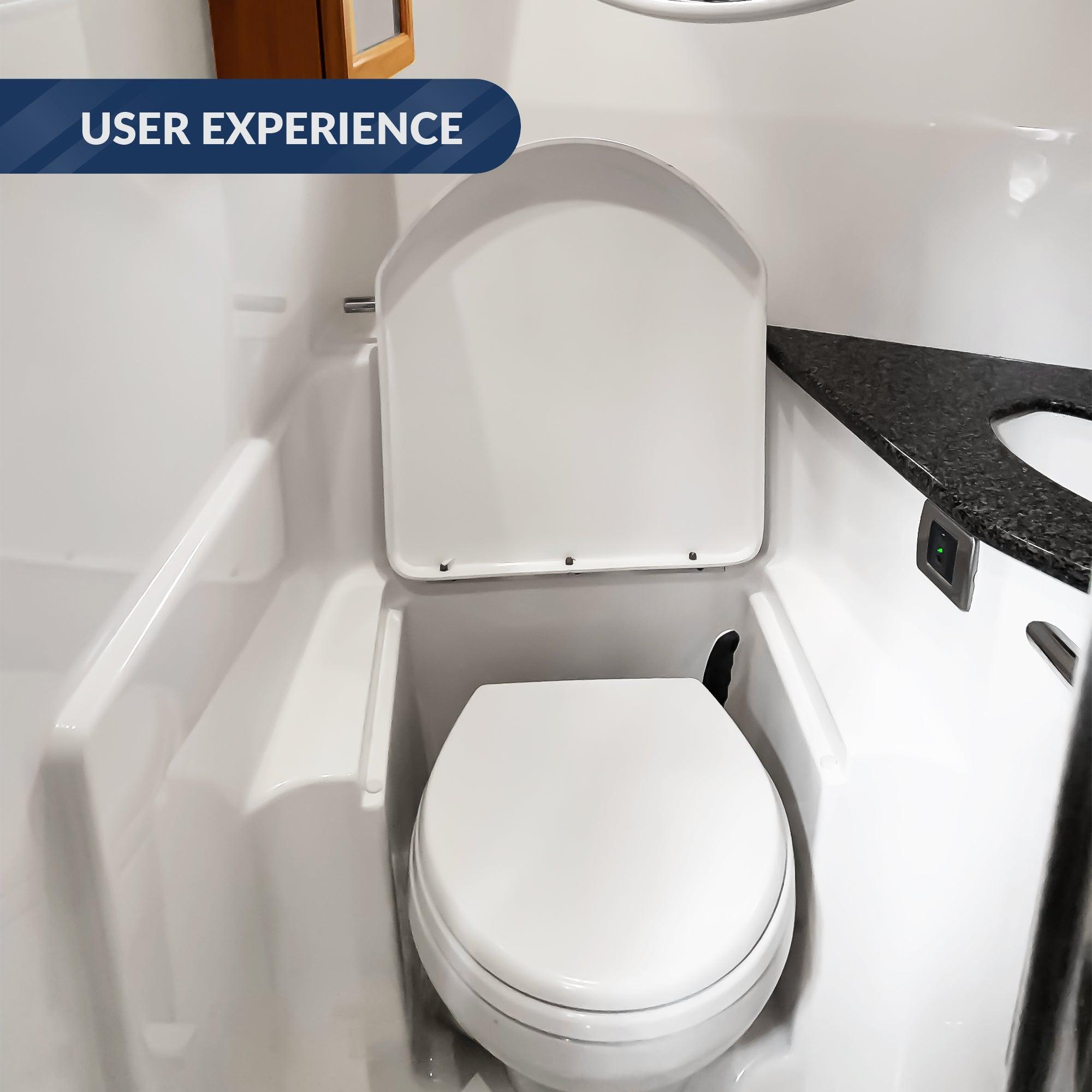 TMC Marine Electric Toilet Large Bowl with Macerator Pump and Flush Control-Canadian Marine &amp; Outdoor Equipment