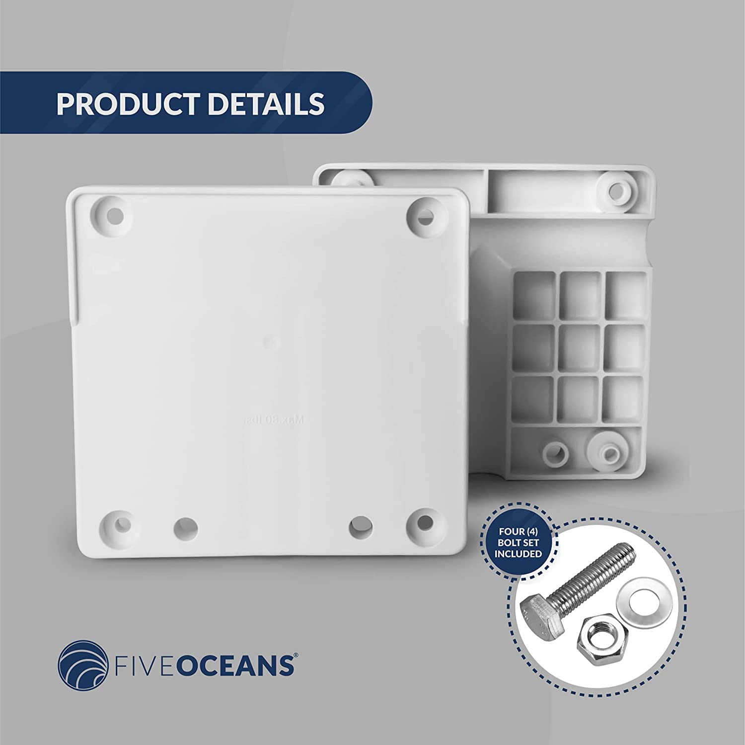Rail-Mount Outboard Motor Bracket – 80lb Max | Five Oceans | Canadian Marine & Outdoor Equipment
