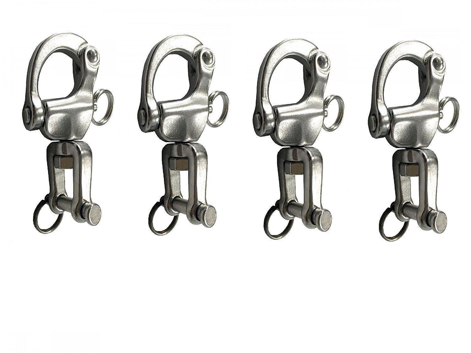 2-3/4" Jaw Swivel Snap Tack Shackle for Sailboat - Stainless Steel (SET OF 4) - Five Oceans-Canadian Marine &amp; Outdoor Equipment