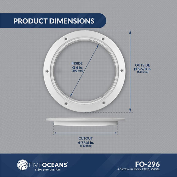 4" Weather tight Deck Inspection Access Plate for Boats & RVs  | Canadian Marine & Outdoor Equipment