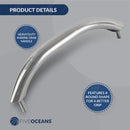 9" Stainless Steel Grab Handle w/ Studs | Five Oceans | Canadian Marine & Outdoor Equipment
