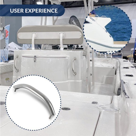 9" Stainless Steel Grab Handle w/ Studs | Five Oceans | Canadian Marine & Outdoor Equipment