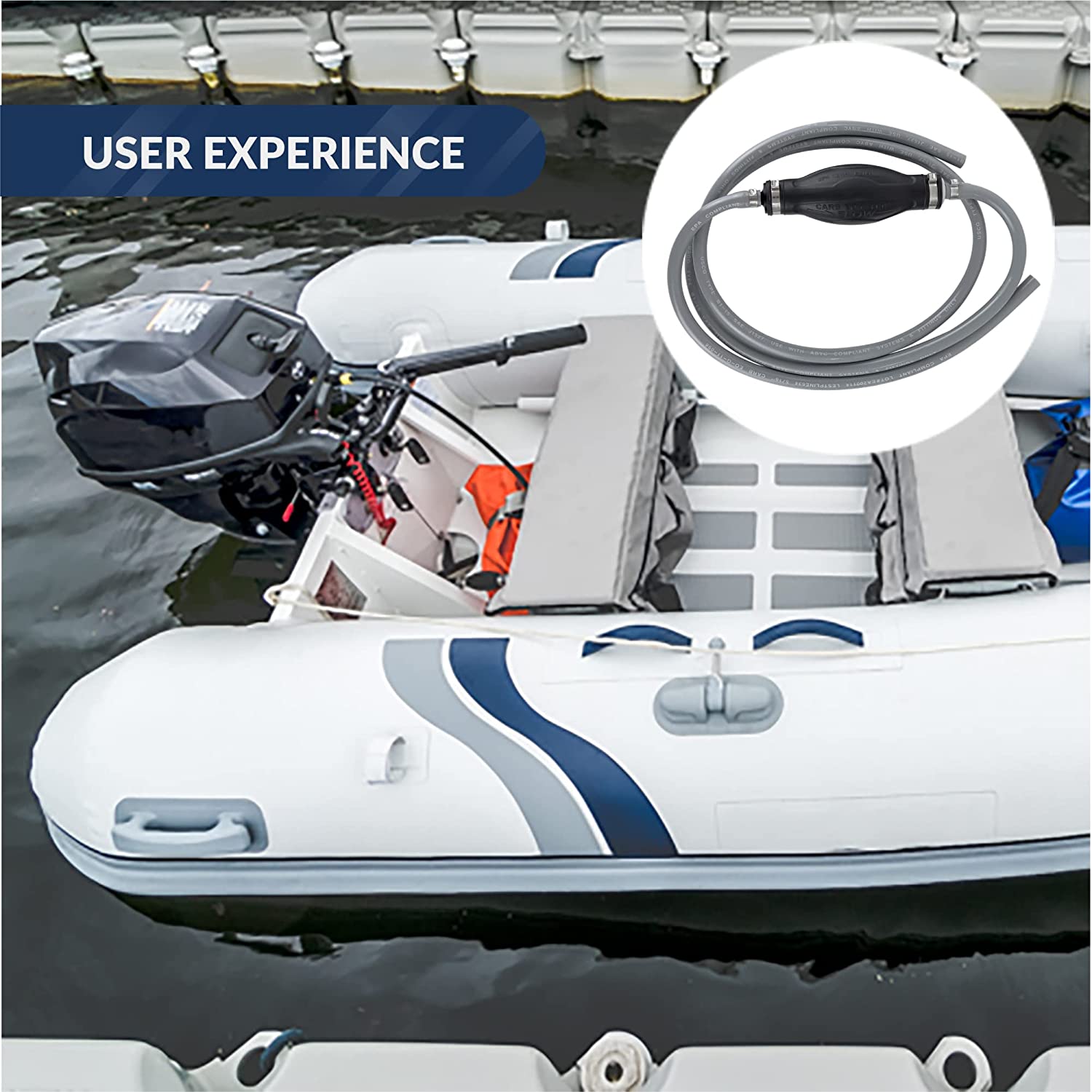 Universal Marine Fuel Line Outboard Primer Bulb, 5/16" Hose-Canadian Marine &amp; Outdoor Equipment