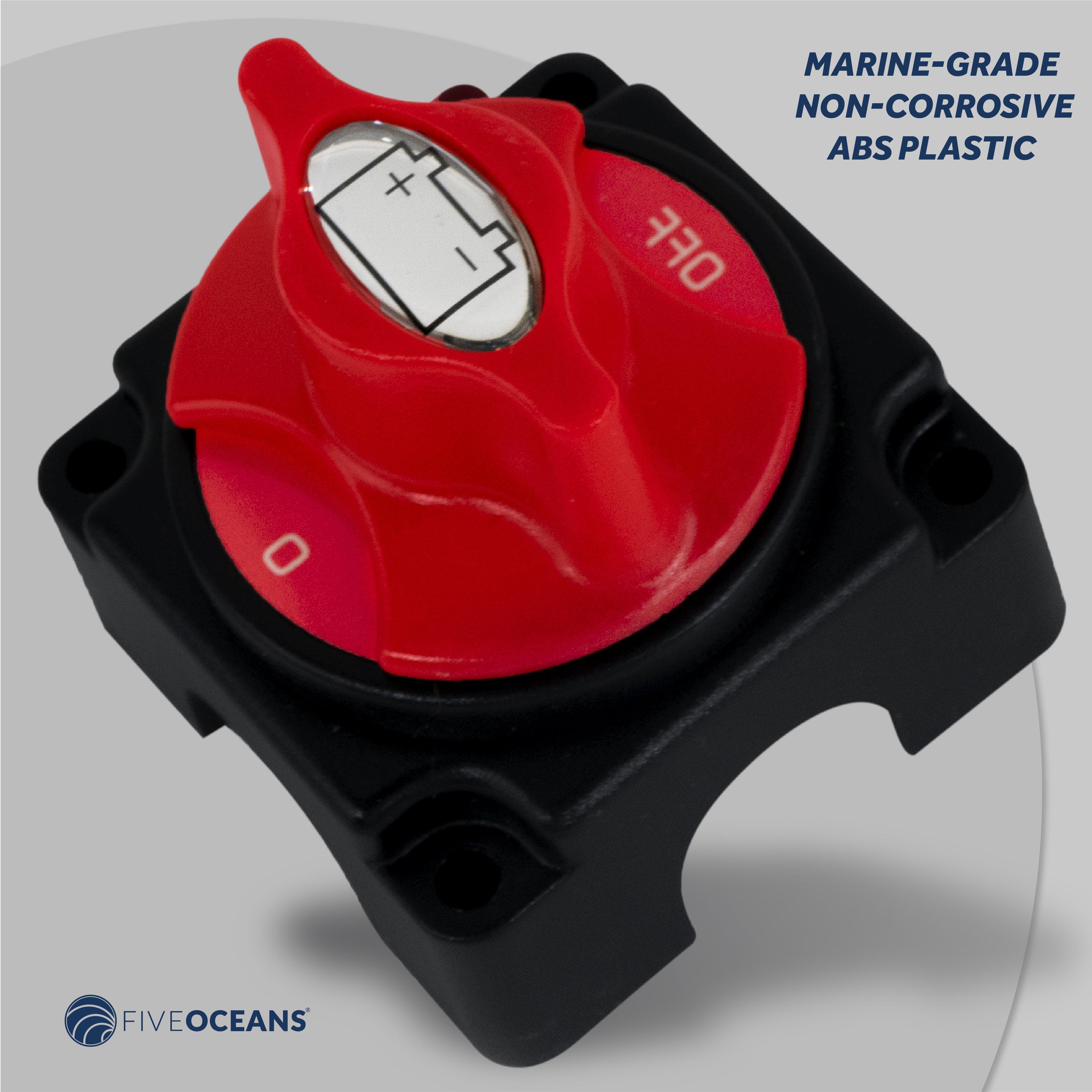 Single Circuit On-Off Battery Disconnect Switch with Knob, 250 Amp for Boat & RV-Canadian Marine &amp; Outdoor Equipment