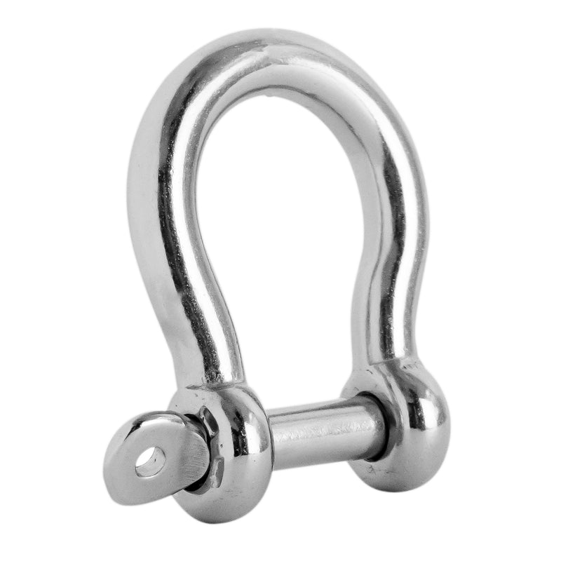 SET of 4 -Screw Pin Anchor Bow Shackle 1/4", Stainless Steel-Canadian Marine &amp; Outdoor Equipment