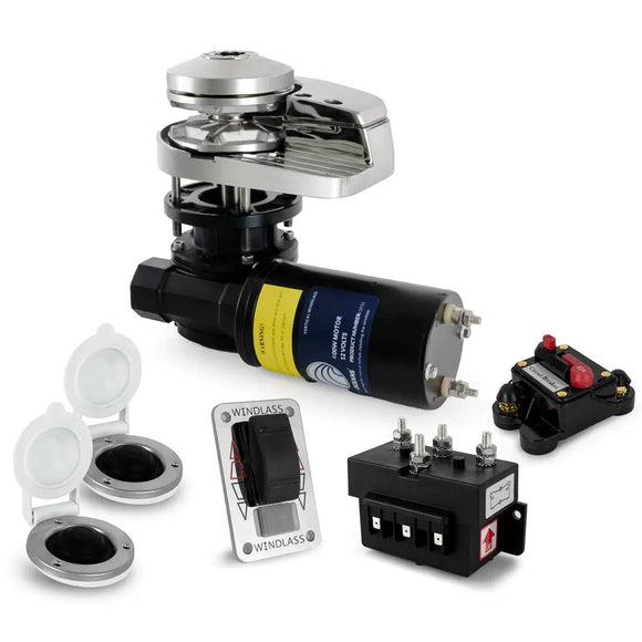 Pacific 600 Vertical Windlass Kit - 1/4" HT-G4 Chain - 1/2" Rope  | Canadian Marine & Outdoor Equipment