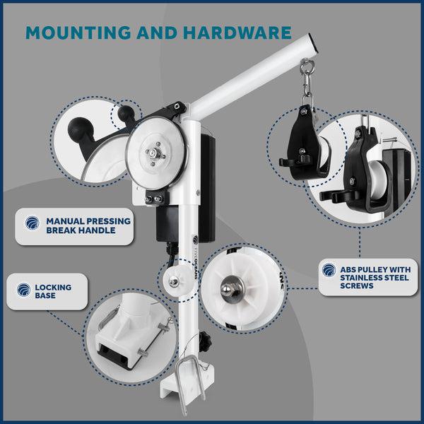 90kg / 200lb Professional Powered Portable Line Hauler - Five Oceans-Canadian Marine &amp; Outdoor Equipment