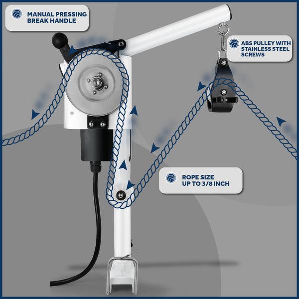 90kg / 200lb Professional Powered Portable Line Hauler - Five Oceans-Canadian Marine &amp; Outdoor Equipment