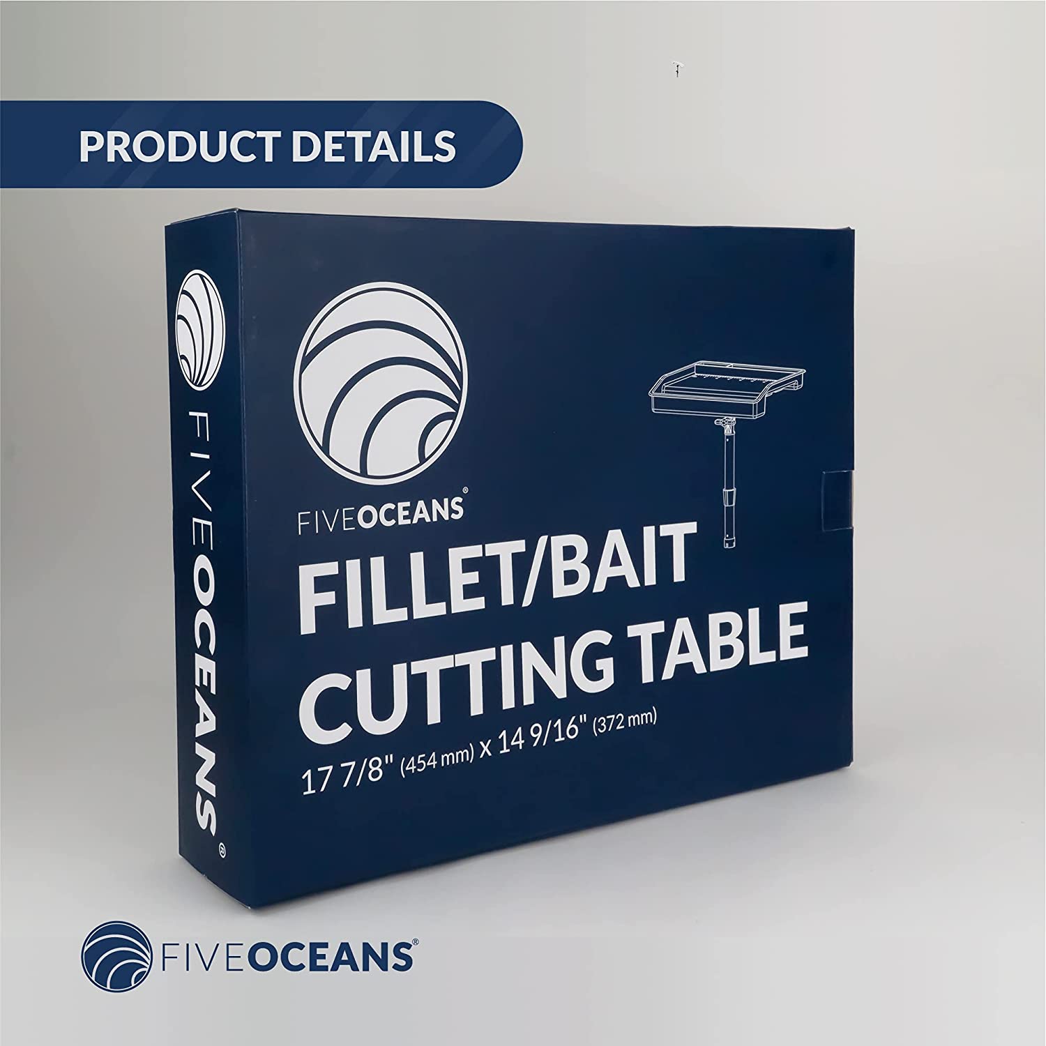 Marine Fillet & Bait Cutting Board – 17 7/8" Rod Holder Mount Table | Canadian Marine & Outdoor Equipment