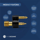 1/4" NPT Male Fuel Line Connector, 2-Prong – OMC/Johnson/Evinrude | Canadian Marine & Outdoor Equipment