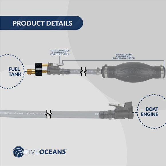1/4" NPT Male Fuel Line Connector, 2-Prong – OMC/Johnson/Evinrude | Canadian Marine & Outdoor Equipment