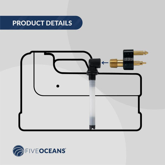 1/4" NPT Male Fuel Line Connector, 2-Prong – OMC/Johnson/Evinrude | Canadian Marine & Outdoor Equipment