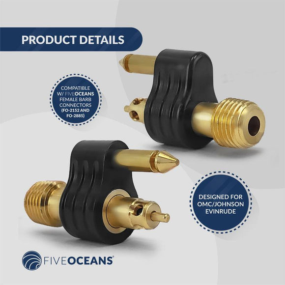 1/4" NPT Male Fuel Line Connector, 2-Prong – OMC/Johnson/Evinrude | Canadian Marine & Outdoor Equipment