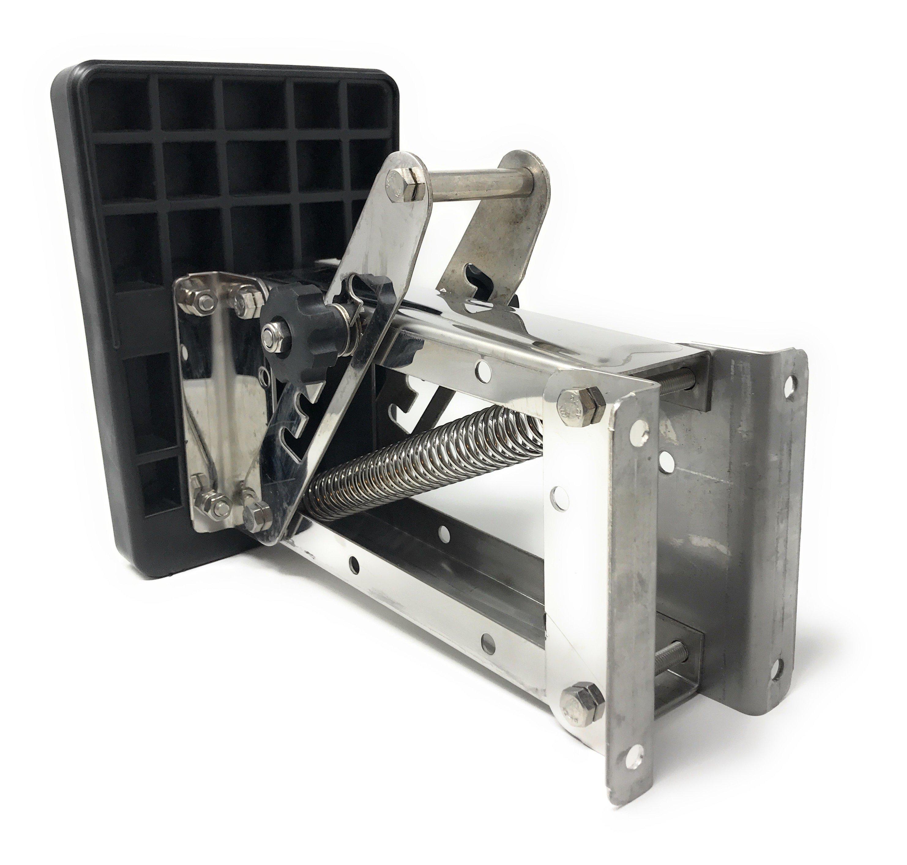Adjustable Outboard Motor Bracket, Black 20 Hp - Stainless Steel | Canadian Marine & Outdoor Equipment