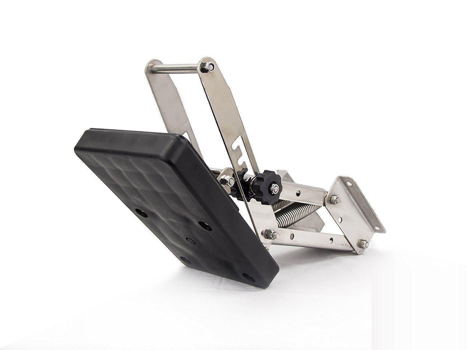 Adjustable Outboard Motor Bracket, Black 20 Hp - Stainless Steel | Canadian Marine & Outdoor Equipment