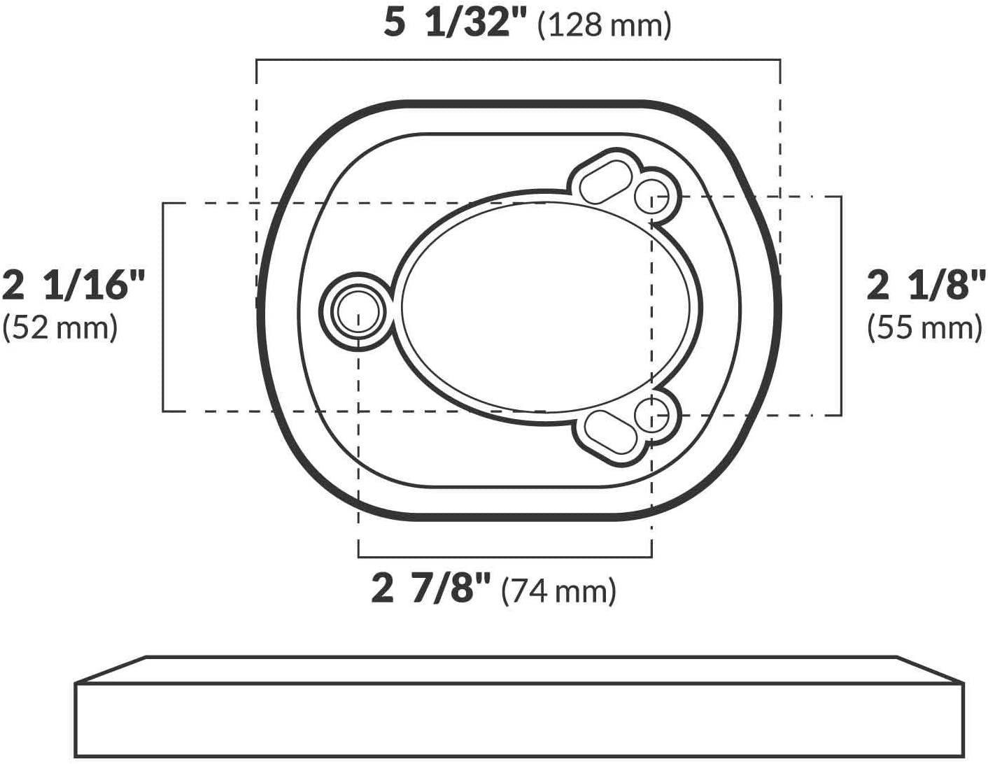 Blue LED Rod Holder Accent Bezel Ring - Five Oceans-Canadian Marine &amp; Outdoor Equipment