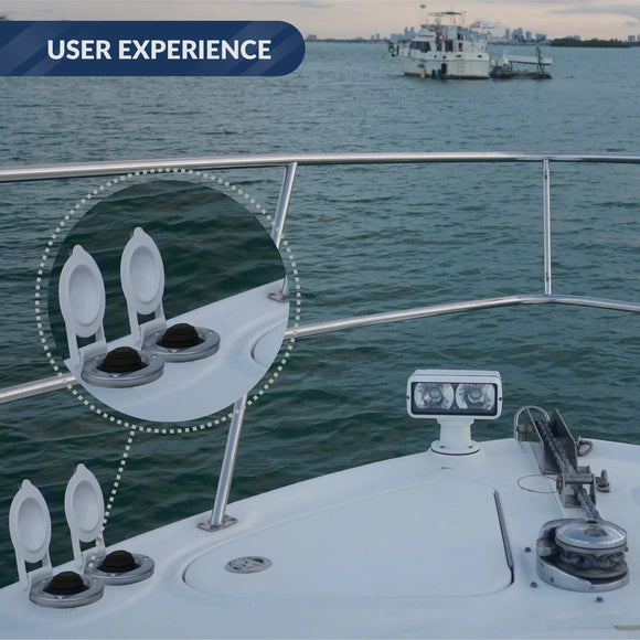 Covered Windlass Deck Foot Switches, Up/Down, 12V-24V | Five Oceans | Canadian Marine & Outdoor Equipment